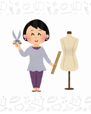 couturière et mannequin de couture